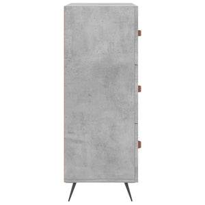 Credenza Grigio Cemento 69,5x34x90 cm in Legno Multistrato 827824