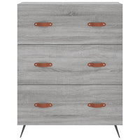 Cassettiera Grigio Sonoma 69,5x34x90 cm in Legno Multistrato 827826