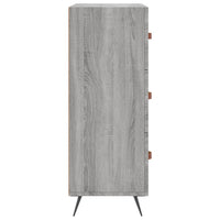 Cassettiera Grigio Sonoma 69,5x34x90 cm in Legno Multistrato 827826