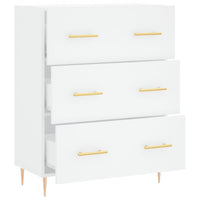 Credenza Bianca 69,5x34x90 cm in Legno Multistrato 827836