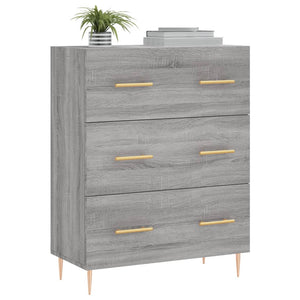Credenza Grigio Sonoma 69,5x34x90 cm in Legno Multistrato 827842