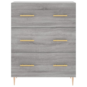 Credenza Grigio Sonoma 69,5x34x90 cm in Legno Multistrato 827842