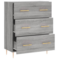 Credenza Grigio Sonoma 69,5x34x90 cm in Legno Multistrato 827842