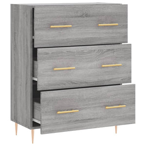 Credenza Grigio Sonoma 69,5x34x90 cm in Legno Multistrato 827842