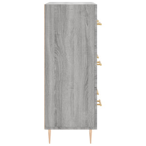 Credenza Grigio Sonoma 69,5x34x90 cm in Legno Multistrato 827842