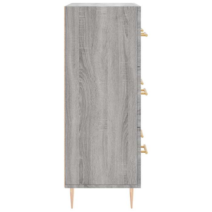 Credenza Grigio Sonoma 69,5x34x90 cm in Legno Multistrato 827842
