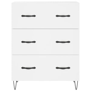 Credenza-Buffet-Armadio da cucina Bianca 69,5x34x90 cm in Legno Multistrato 775097