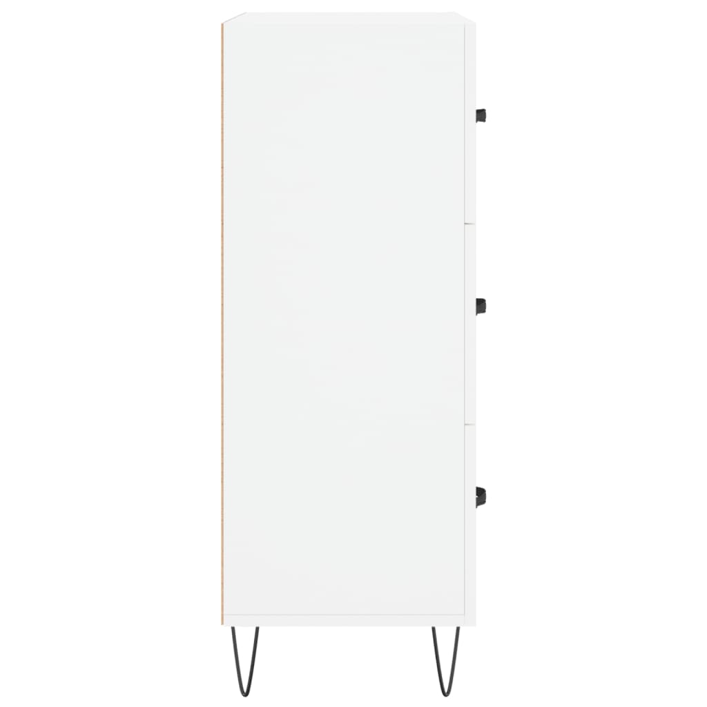 Credenza-Buffet-Armadio da cucina Bianca 69,5x34x90 cm in Legno Multistrato 775097