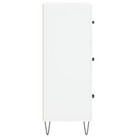 Credenza-Buffet-Armadio da cucina Bianca 69,5x34x90 cm in Legno Multistrato 775097