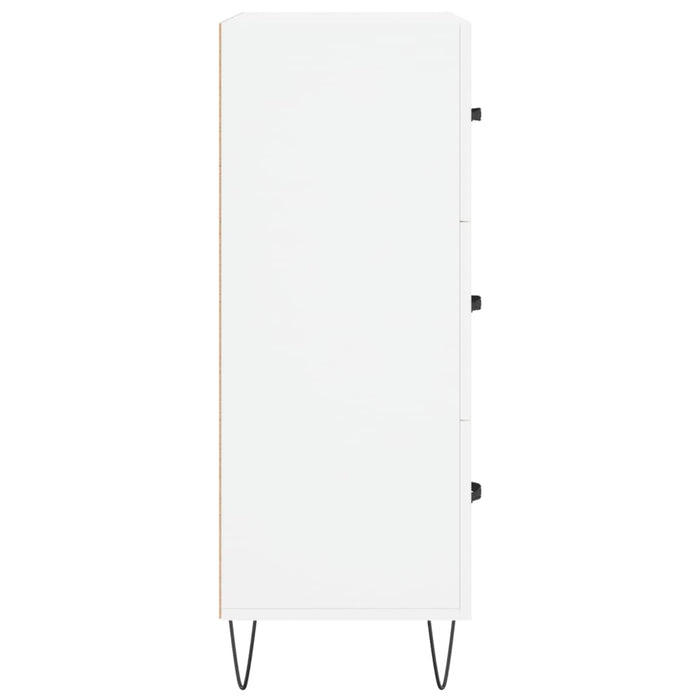 Credenza-Buffet-Armadio da cucina Bianca 69,5x34x90 cm in Legno Multistrato 775097