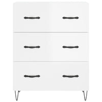 Credenza 69,5x34x90 cm in Legno Multistrato Bianco Lucido 827846