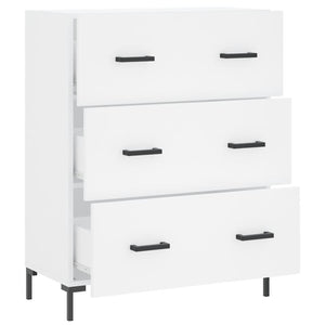 Credenza Bianca 69,5x34x90 cm in Legno Multistrato 827852