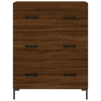 Credenza Rovere Marrone 69,5x34x90 cm in Legno Multistrato 827859