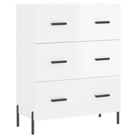 Credenza 69,5x34x90 cm in Legno Multistrato Bianco Lucidocod mxl 79934