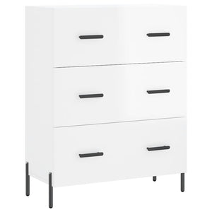 Credenza 69,5x34x90 cm in Legno Multistrato Bianco Lucidocod mxl 79934
