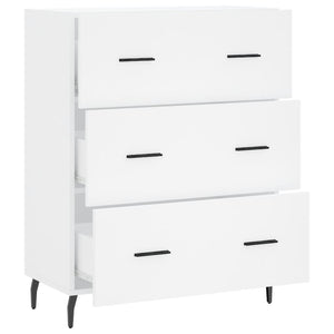 Credenza-Buffet-Armadio da cucina Bianca 69,5x34x90 cm in Legno Multistrato 938464