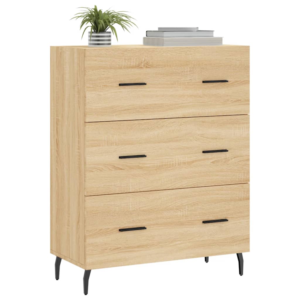 vidaXL Credenza Rovere Sonoma 69,5x34x90 cm in Legno Multistrato