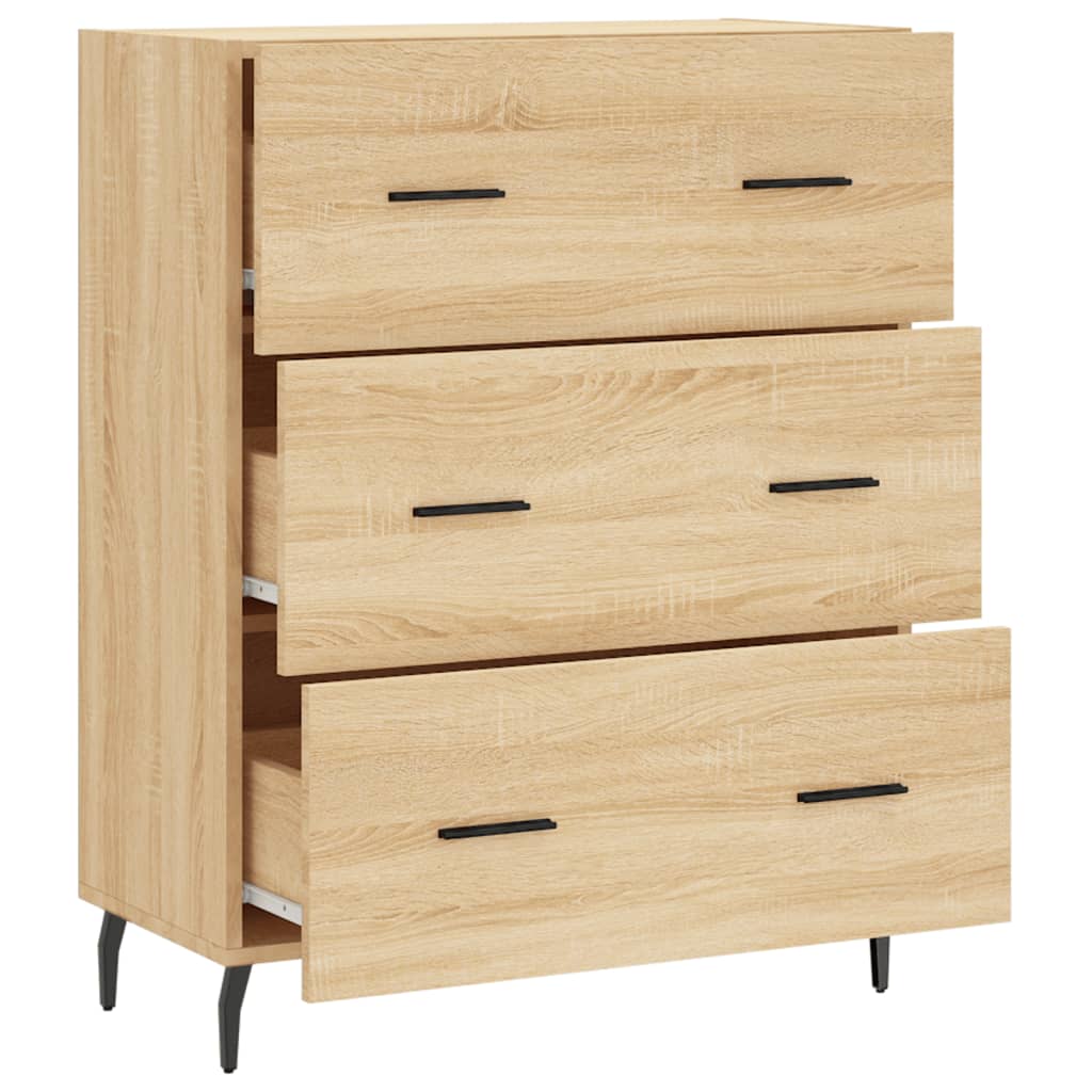 Credenza Rovere Sonoma 69,5x34x90 cm in Legno Multistrato 827871