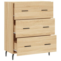 Credenza cassettiera mobile contenitore organizer cucina soggiorno salotto sonoma 695 x 34 x 90 cm legno ingegnerizzato marrone 02_0031653