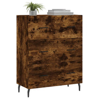 vidaXL Credenza Rovere Fumo 69,5x34x90 cm in Legno Multistrato