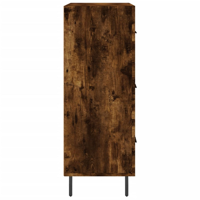 Credenza Rovere Fumo 69,5x34x90 cm in Legno Multistrato 827873