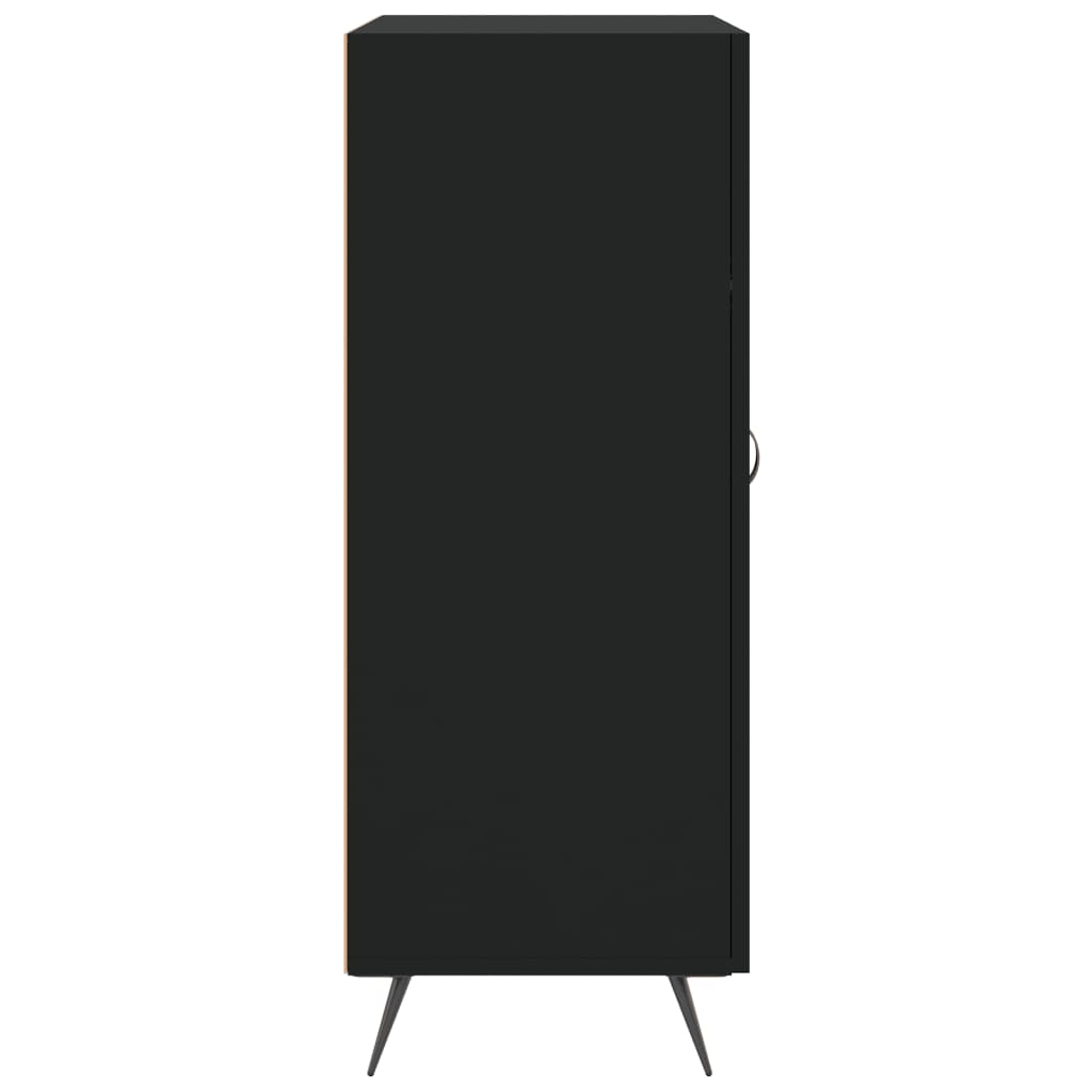 Credenza Nera 69,5x34x90 cm in Legno Multistrato 827885