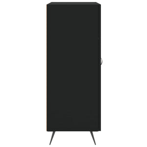 Credenza Nera 69,5x34x90 cm in Legno Multistrato 827885