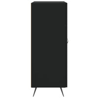 Credenza Nera 69,5x34x90 cm in Legno Multistrato