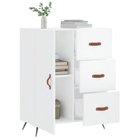 Credenza 69,5x34x90 cm in Legno Multistrato Bianco Lucido 827886