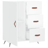 Credenza 69,5x34x90 cm in Legno Multistrato Bianco Lucido 827886