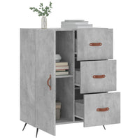 Credenza Grigio Cemento 69,5x34x90 cm in Legno Multistrato 827888
