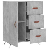 Credenza Grigio Cemento 69,5x34x90 cm in Legno Multistrato 827888
