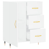 Credenza-Buffet-Armadio da cucina Bianca 69,5x34x90 cm in Legno Multistrato 949195