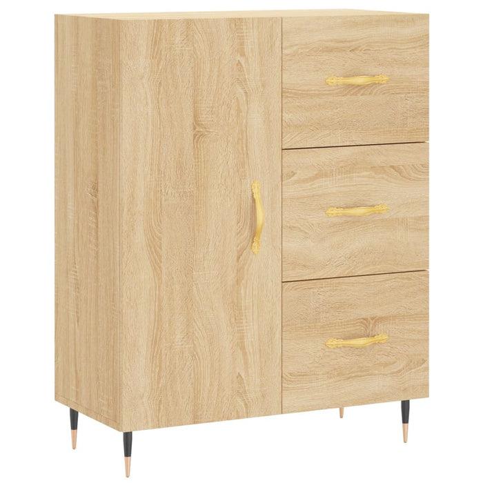 Credenza Rovere Sonoma 69,5x34x90 cm in Legno Multistrato 827895