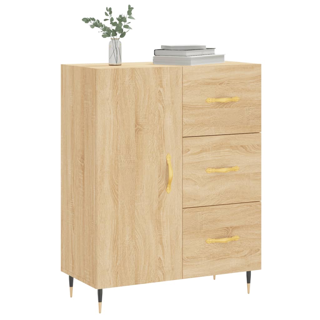 Credenza Rovere Sonoma 69,5x34x90 cm in Legno Multistratocod mxl 80472