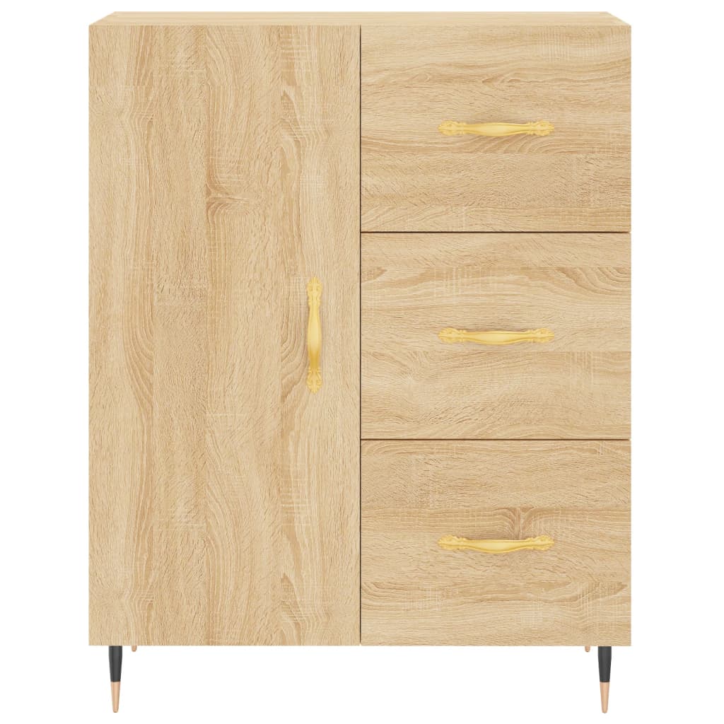Credenza Rovere Sonoma 69,5x34x90 cm in Legno Multistrato 827895