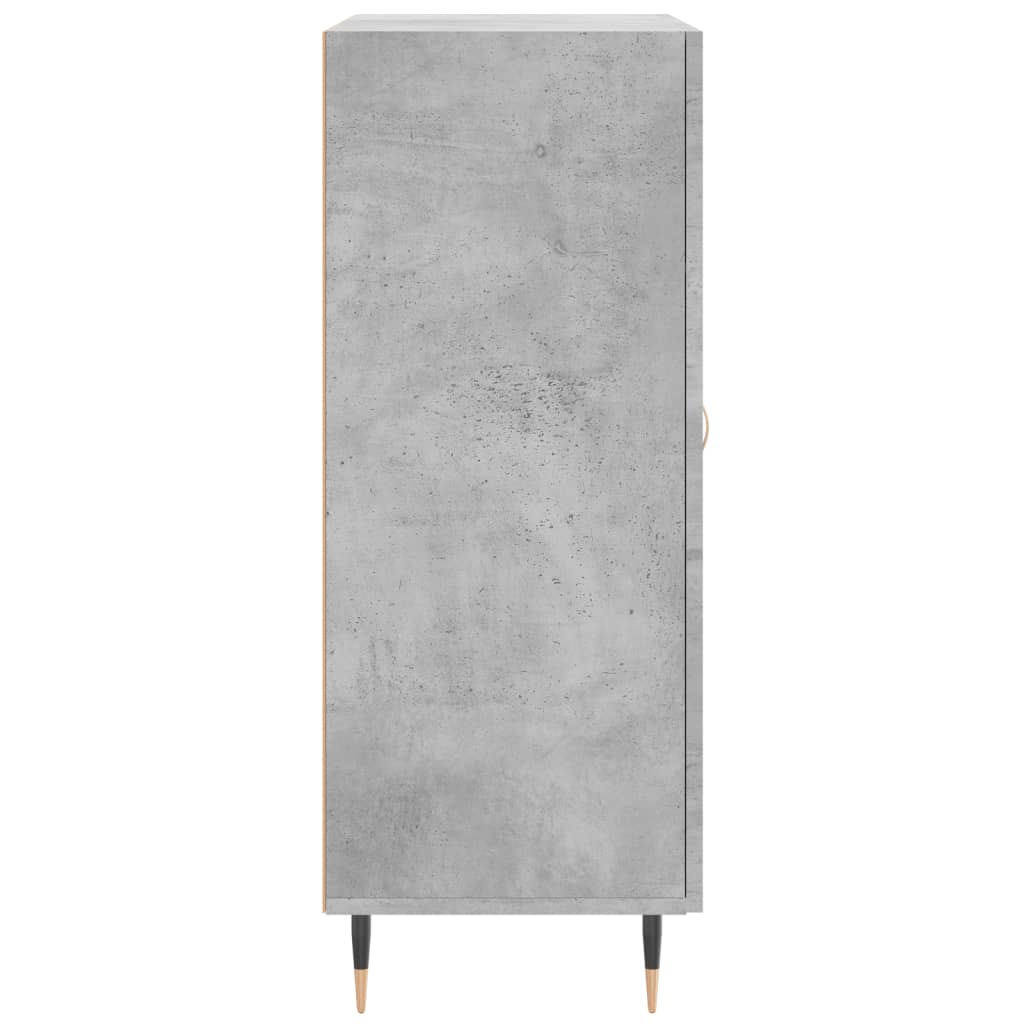 Credenza Grigio Cemento 69,5x34x90 cm in Legno Multistrato 827896