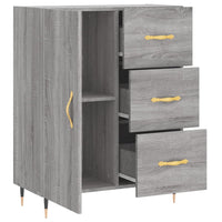 Credenza Grigio Sonoma 69,5x34x90 cm in Legno Multistrato 827898