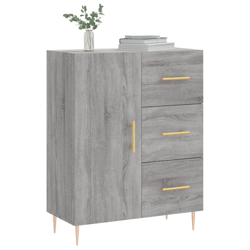 Credenza Grigio Sonoma 69,5x34x90 cm in Legno Multistratocod mxl 81402