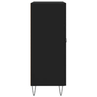 Credenza-Buffet-Armadio da cucina Nera 69,5x34x90 cm in Legno Multistrato 695466