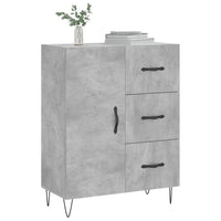 Credenza Grigio Cemento 69,5x34x90 cm in Legno Multistrato 827912