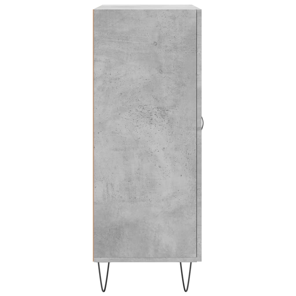 Credenza Grigio Cemento 69,5x34x90 cm in Legno Multistrato 827912