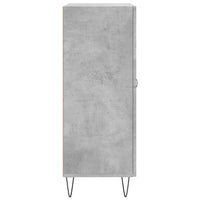 Credenza Grigio Cemento 69,5x34x90 cm in Legno Multistrato 827912