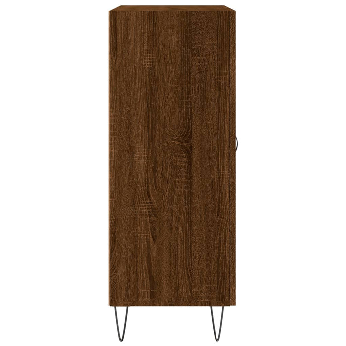Credenza Rovere Marrone 69,5x34x90 cm in Legno Multistrato 827915