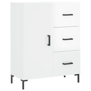 Credenza 69,5x34x90 cm in Legno Multistrato Bianco Lucido 827918