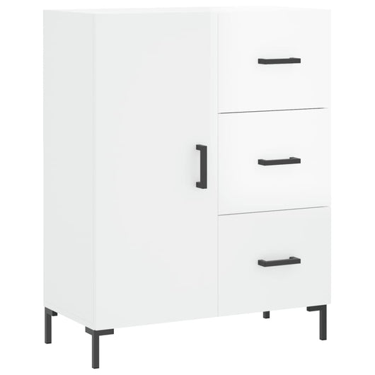 Credenza 69,5x34x90 cm in Legno Multistrato Bianco Lucido 827918