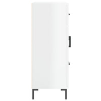 Credenza-Buffet-Armadio da cucina 69,5x34x90 cm in Legno Multistrato Bianco Lucido 499765