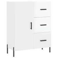 Credenza 69,5x34x90 cm in Legno Multistrato Bianco Lucido 827926