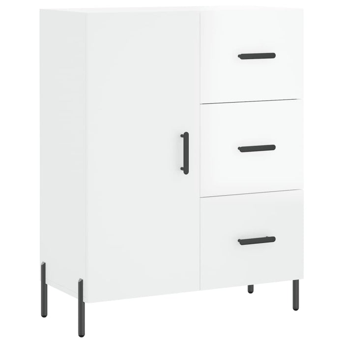 Credenza 69,5x34x90 cm in Legno Multistrato Bianco Lucido 827926