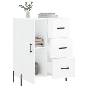 Credenza 69,5x34x90 cm in Legno Multistrato Bianco Lucido 827926